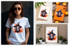Watercolor Witch Clipart PNG Design