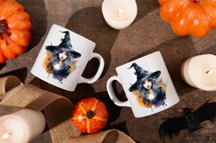 Watercolor Witch Clipart PNG Design