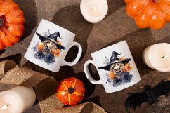 Watercolor Witch Clipart PNG Design