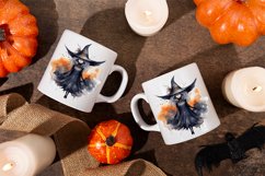 Watercolor Witch Clipart PNG Design