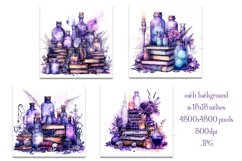 Halloween Background, 15x15 Witch Books and Potion Bottles 2 Product Image 2
