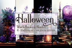 Halloween Background, 15x15 Witch Books and Potion Bottles 6 Product Image 1
