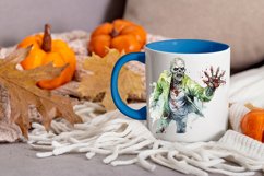 Watercolor zombie clipart png