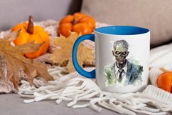 Watercolor zombie clipart png