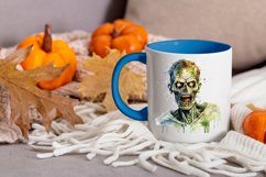 Watercolor zombie clipart png