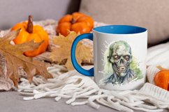 Watercolor zombie clipart png