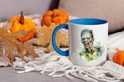 Watercolor zombie clipart png