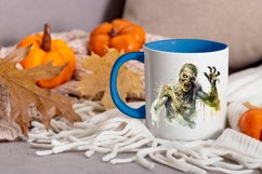  Watercolor zombie clipart png