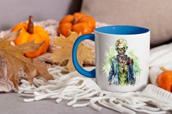 Watercolor zombie clipart png