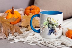 Watercolor zombie clipart png