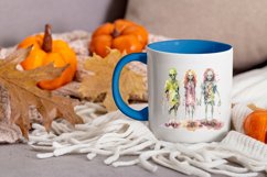 Watercolor zombie clipart png