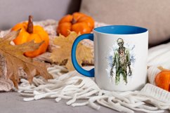  Watercolor zombie sublimation clipart design