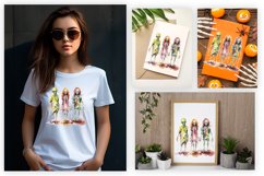 Watercolor zombie sublimation design