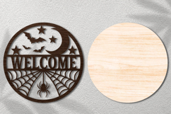 Halloween Welcome Door Hanger Laser Cut SVG Product Image 2
