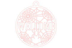 Halloween Welcome Laser Cut Design SVG Product Image 2
