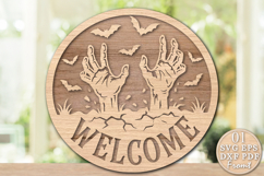 Halloween Welcome Laser Cut SVG Product Image 1
