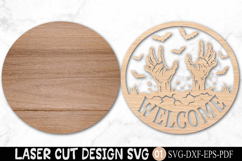 Halloween Welcome Laser Cut SVG Product Image 2