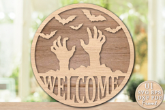 Halloween Welcome Laser Cut SVG Product Image 1