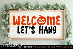 Welcome Halloween Sign SVG PNG EPS DXF Spooky Home Sign SVG Product Image 3