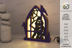 Halloween Window Lanterns Bundle Lasercut. Halloween SVG Product Image 6