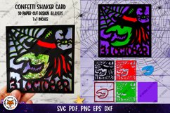 Halloween Card Confetti Shaker SVG | 3D Halloween Paper Cut Product Image 21
