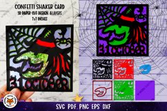 Halloween Card Confetti Shaker SVG | 3D Halloween Paper Cut Product Image 21