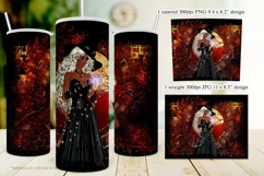 Autumn Witch Dark Skin - Platinum Hair 20oz Tumbler Design Product Image 3