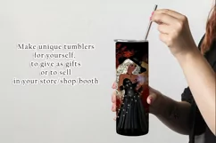 Autumn Witch Dark Skin - Platinum Hair 20oz Tumbler Design Product Image 2