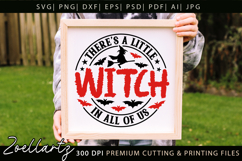 Spooky Witch SVG Cut File Funny Halloween T-shirt Mug Design Product Image 3