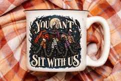 You Can't Sit With Us Witch PNG, Halloween Witches Product Image 3