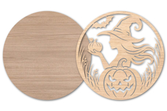 halloween witch girl laser cut svg Product Image 2