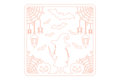 Halloween Witch Girls Laser Cut Design SVG Product Image 2