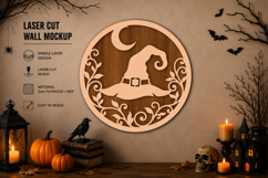 Halloween Witch Hat Laser Cut SVG Product Image 1