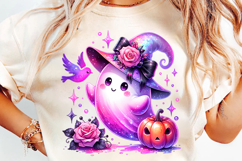 halloween witch hat pumpkin ghost png, halloween ghost pumpkin clipart, kawaii witch ghost design, halloween pastel ghost pumpkin art, spooky cute ghost printable, halloween pumpkin ghost illustration, witch hat ghost halloween png, halloween magical ghos
