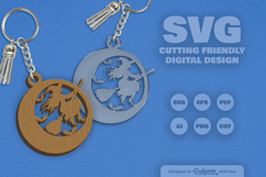 Halloween Keychain SVG Product Image 2