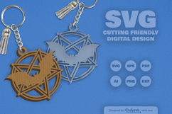 Halloween Keychain SVG Product Image 1