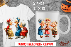 Friendship clipart Cute elderly lady with friends Sarcastic Product Image 1