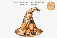 Halloween Witch Lady Hat Girl Wizard Pumpkin Clipart PNG Art Tale Art Image Watercolor Transparent Print illustration sublimation creepy printable digital