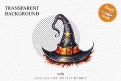 Halloween Witch Lady Hat Girl Wizard Pumpkin Clipart PNG Art Tale Art Image Watercolor Transparent Print illustration sublimation creepy printable digital Witch Lady Hat clipart, halloween character Wizard Girl art, scary spooky pointy hat, Decoration