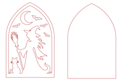 Halloween Witch Laser Cut SVG Product Image 2