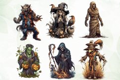 Halloween Witch Sublimation Clipart Product Image 3