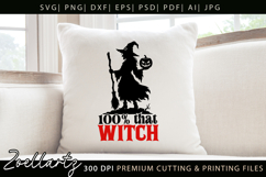 Spooky Witch SVG Cut File Funny Halloween T-shirt Mug Design Product Image 6