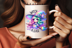 halloween witch please girl png, witch please halloween clipart, cute witch girl sublimation design, kawaii witch please artwork, trendy halloween witch printable, witchy halloween phrase png, halloween girl with witch hat design, halloween sassy witch cl