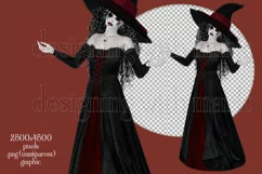 Halloween Witch, Halloween Sublimation PNG, Zombie Witch Product Image 2