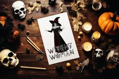 Halloween Witch, Halloween Sublimation PNG, Zombie Witch Product Image 4