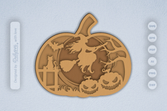 Halloween Layered Laser Cut 3D SVG Product Image 2