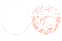 Halloween Witch &amp; Rabbit Laser Cut SVG Product Image 3