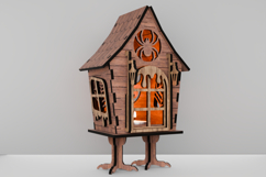 Witch&#039;s Hut Lantern - Halloween Night Light &amp; Spooky Decor Product Image 3