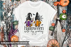 Halloween with my Gnomies Sublimation Design Product Image 1