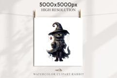 Halloween Wizard Kitten Witch Black Cats Clipart PNG Spooky Fairy Tale Art Image Watercolor witch magic Print illustration sublimation creepy printable digital watercolor cute halloween kitten kitty pumpkin clipart, spooky sublimation nursery, Creepy Witc